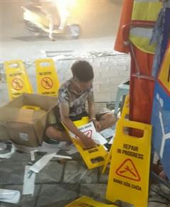 BIỂN CẢNH BÁO CHỮ A