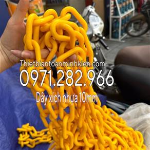 DÂY XÍCH NHỰA 10MM MÀU VÀNG