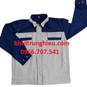 Bảo hộ lao động trung hiếu  ÁO BẢO HỘ LAO ĐỘNG GHI PHỐI XANH BA006