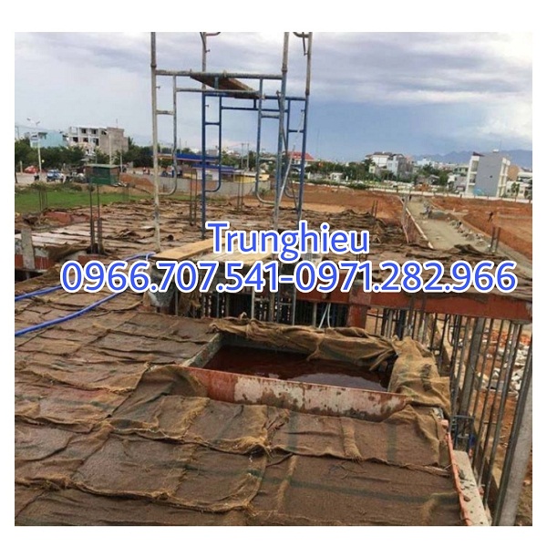 Bao tải đay bảo dưỡng bê tông