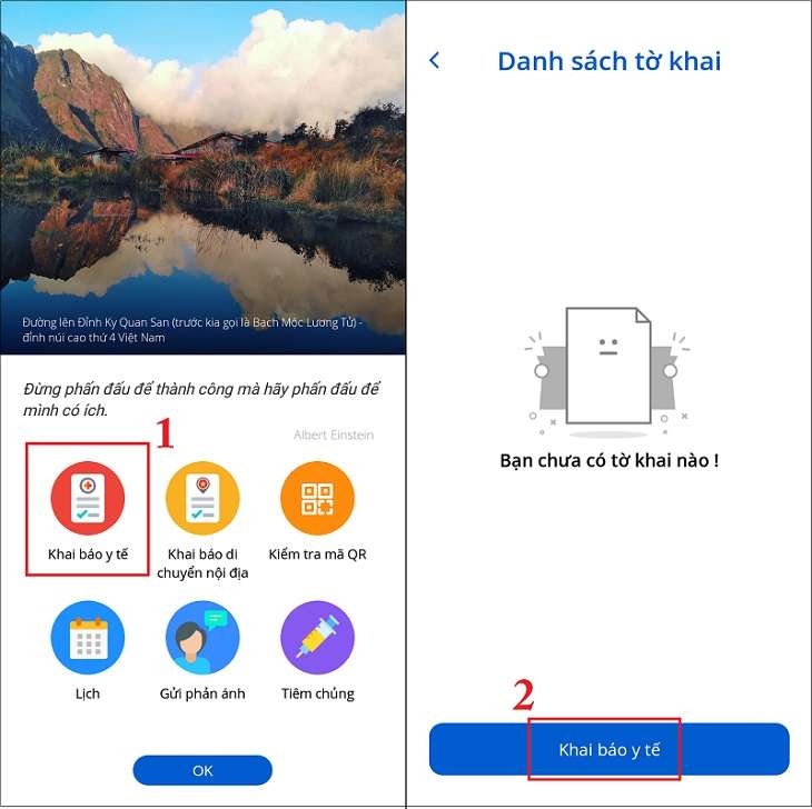 Khai báo y tế online