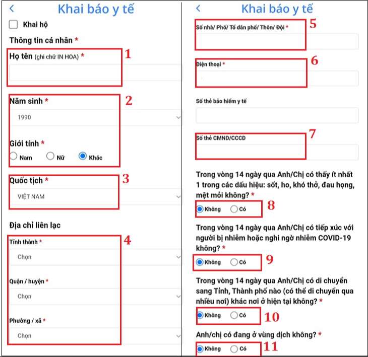 Khai báo y tế online