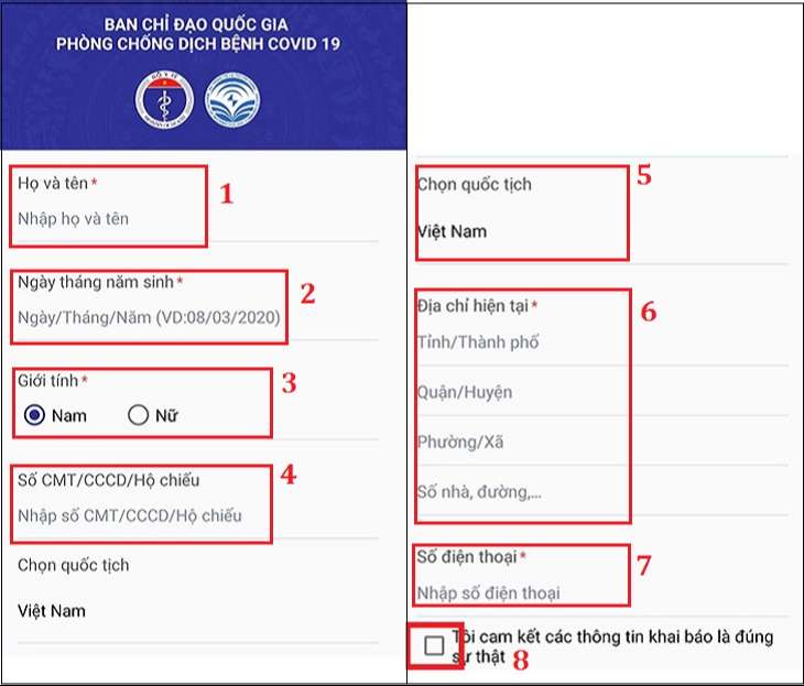 Khai báo y tế online